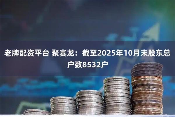 老牌配资平台 聚赛龙：截至2025年10月末股东总户数8532户